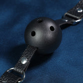 【SM情趣口球】黑色成人束缚口塞球 咬球 调教道具 BDSM用品